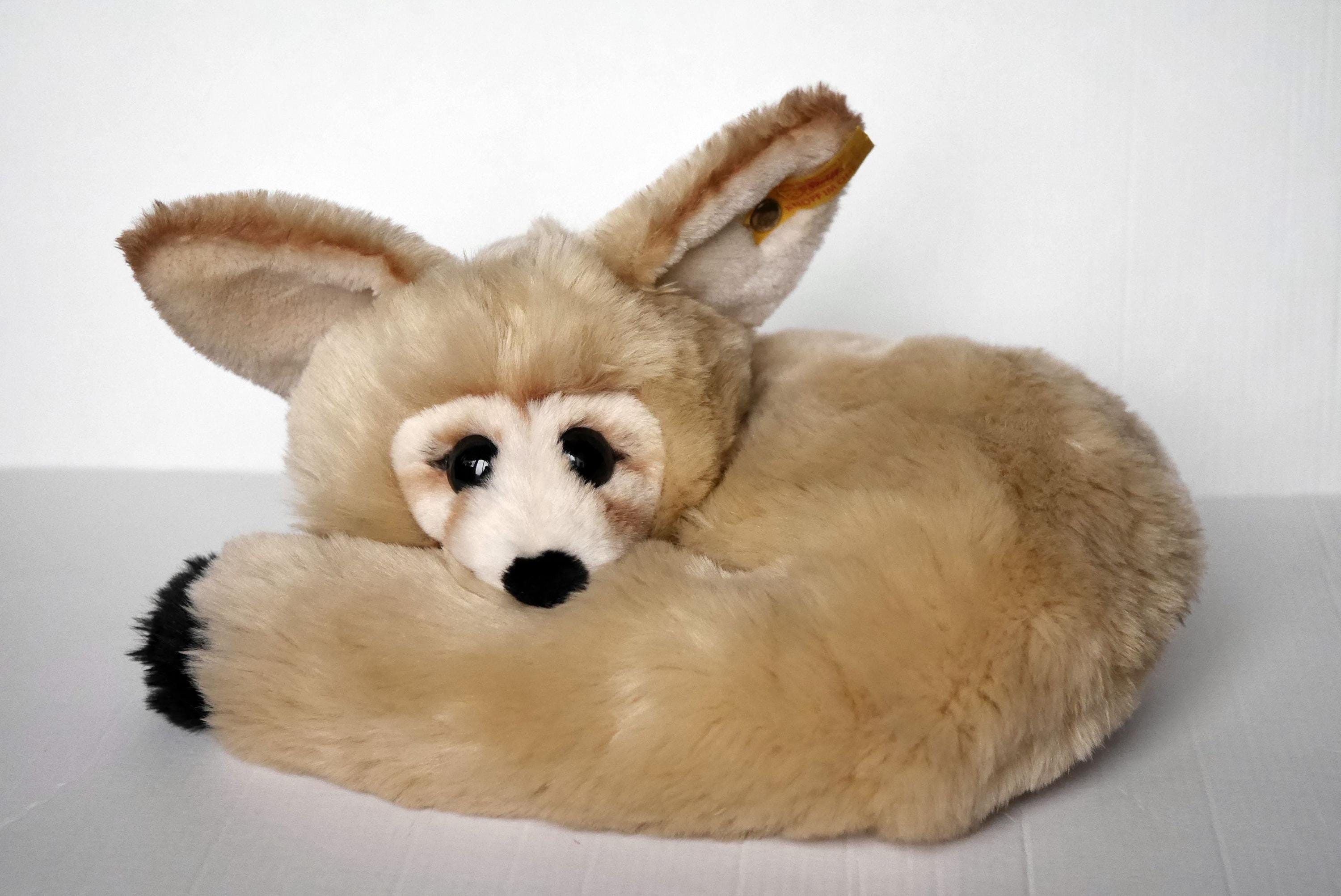 Vintage Steiff Desert Fox FENNY, 070013, Ringed Fox With Button