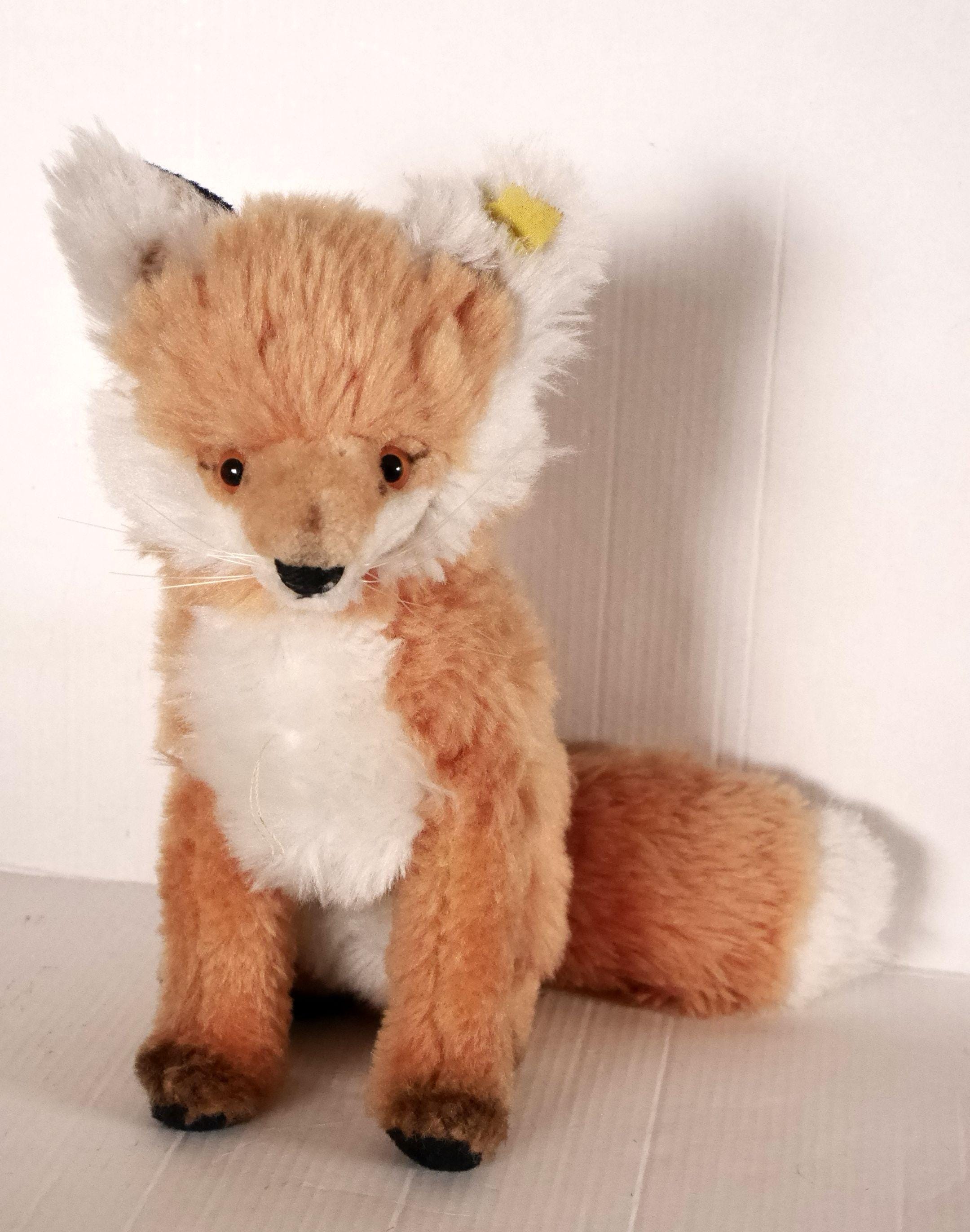 ぬいぐるみ vintage steiff Fox plush toy Amazon.com: Steiff Foxy Baby Fox Plush, Brown Small : Toys & Games