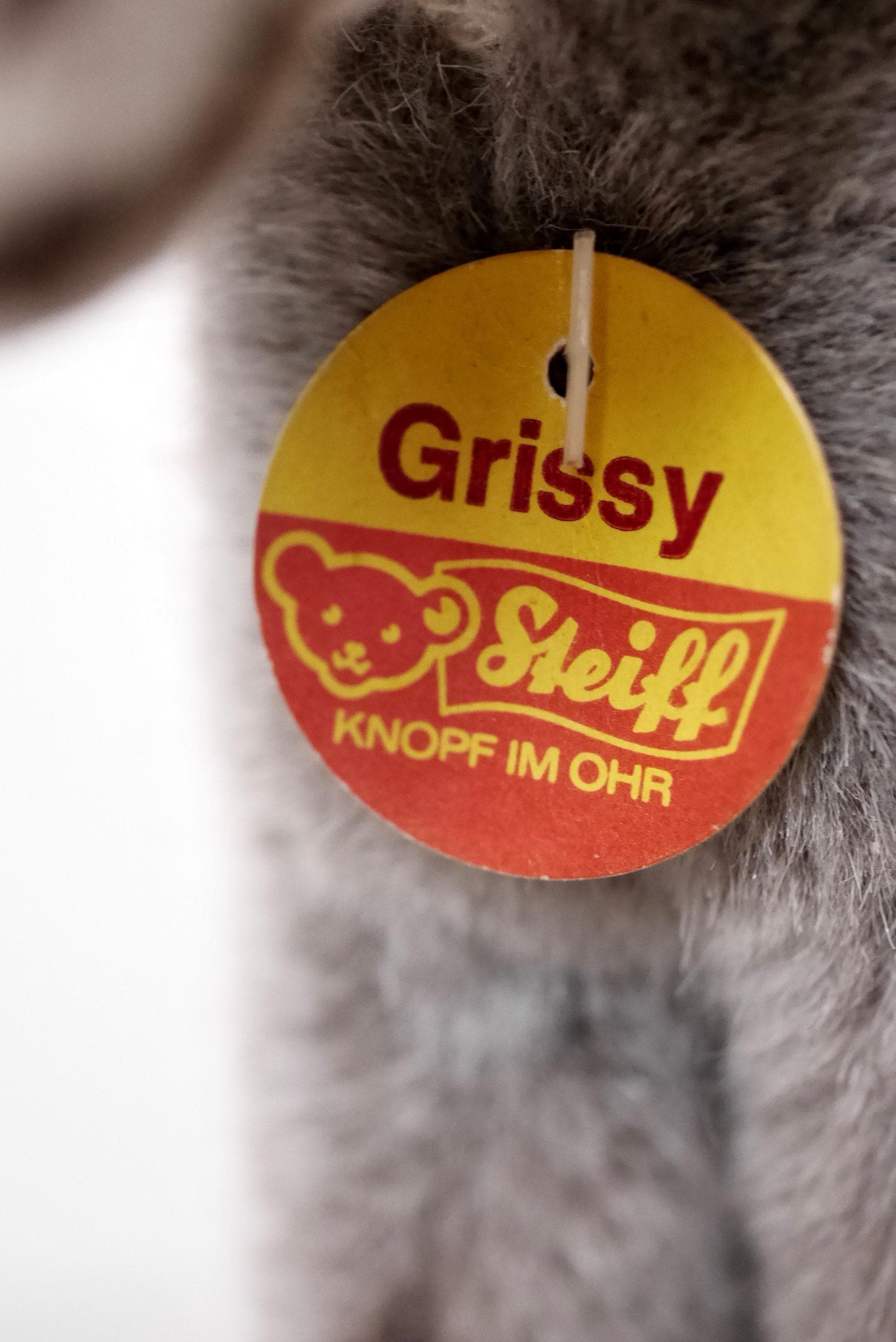 Vintage Steiff Donkey GRISSY, 3605/20, 20 Cm, With All IDS, K/F/S