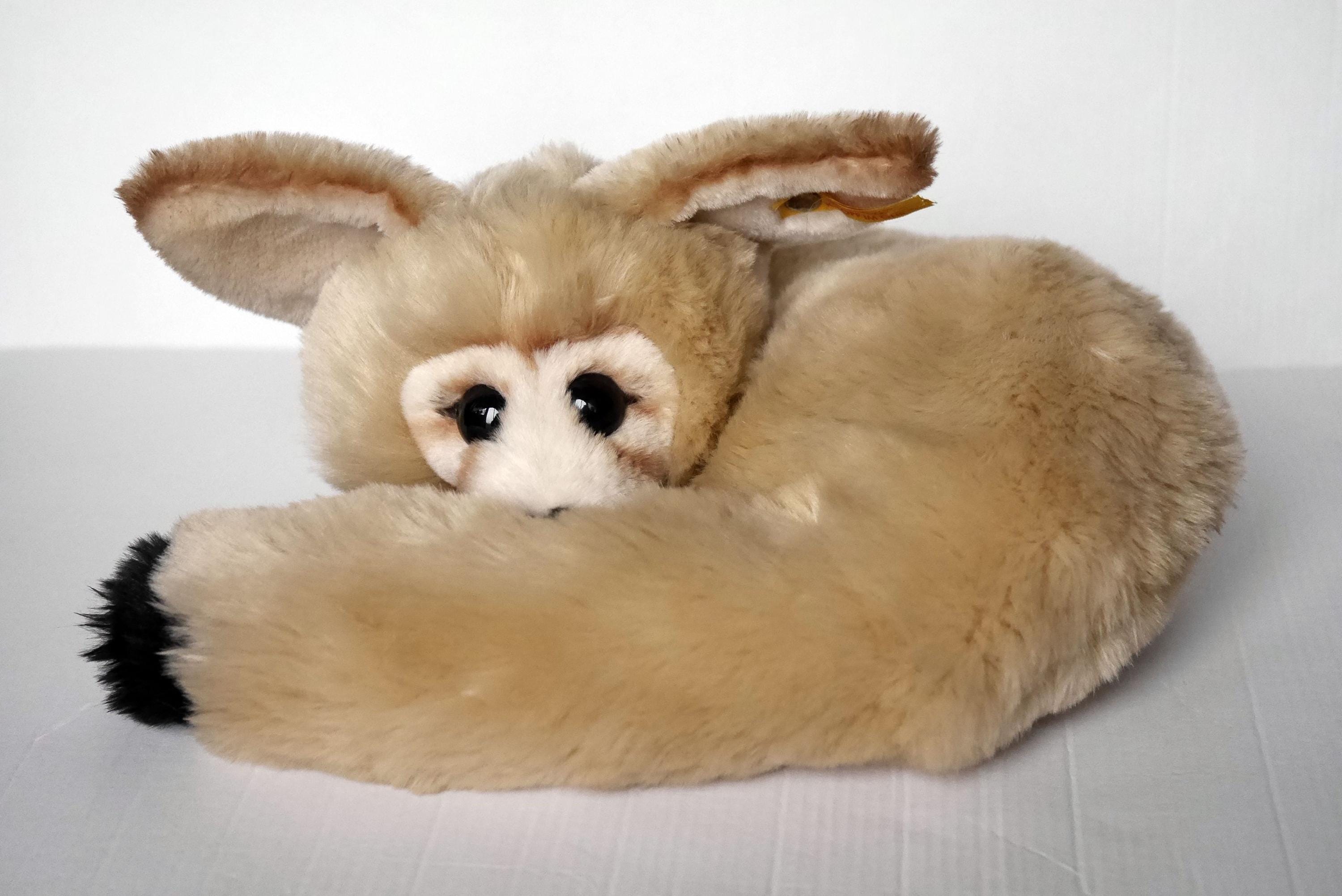 Vintage Steiff Desert Fox FENNY, 070013, Ringed Fox With Button