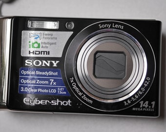 Sony CyberShot DSC-W370, digital camera, 14 megapixels, 7x optical zoom, autofocus, tested
