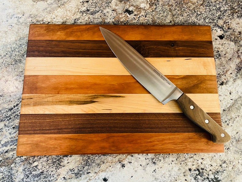 All Natural Handmade Wood Cutting Board Cherry, Walnut & Maple Etsy