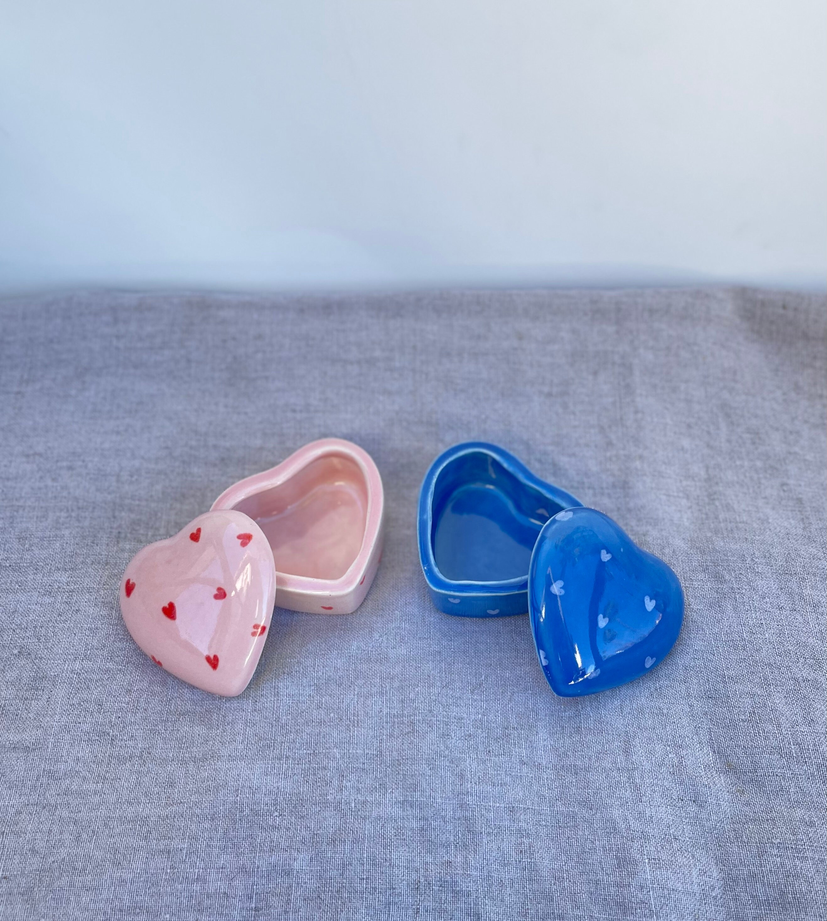 Small Heart Container With Lid, Handmade Ceramic - Etsy
