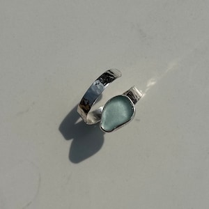 Seaglass wrap ring