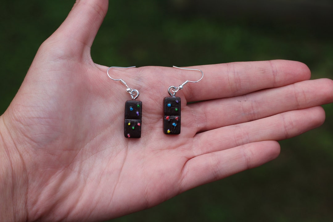 Cosmic Brownie Earrings Food Realistic 3D Printed Etsy