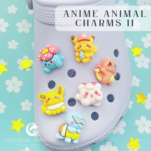 SHOE CHARM Animal Charms II | Cute | Kawaii | Anime | Set | Pack | Shoes | Accessories | Video Games | Nerdy | Bling | Custom | Kid