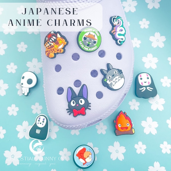 SHOE CHARM  Kawaii Anime Charms | Cute | Shoe | Set | Gifts | Accessories | Forest Spirit | Japanese | Nerdy | Cartoon | Animated