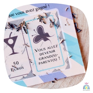 Carte à gratter « Vous allez être grands-parents » - Annonce originale aux futurs grands-parents