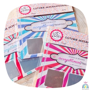Pack de 3 cartes à gratter : demande future marraine + demande futur parrain + annonce futurs grands-parents