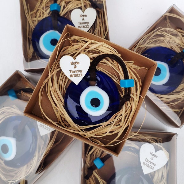 Evil Eye Blue, Wedding Favors for Guests in Bulk, Rustic Boho Wedding Favors, Personalized Gifts, Bridal Shower Favors, Thank You Favors