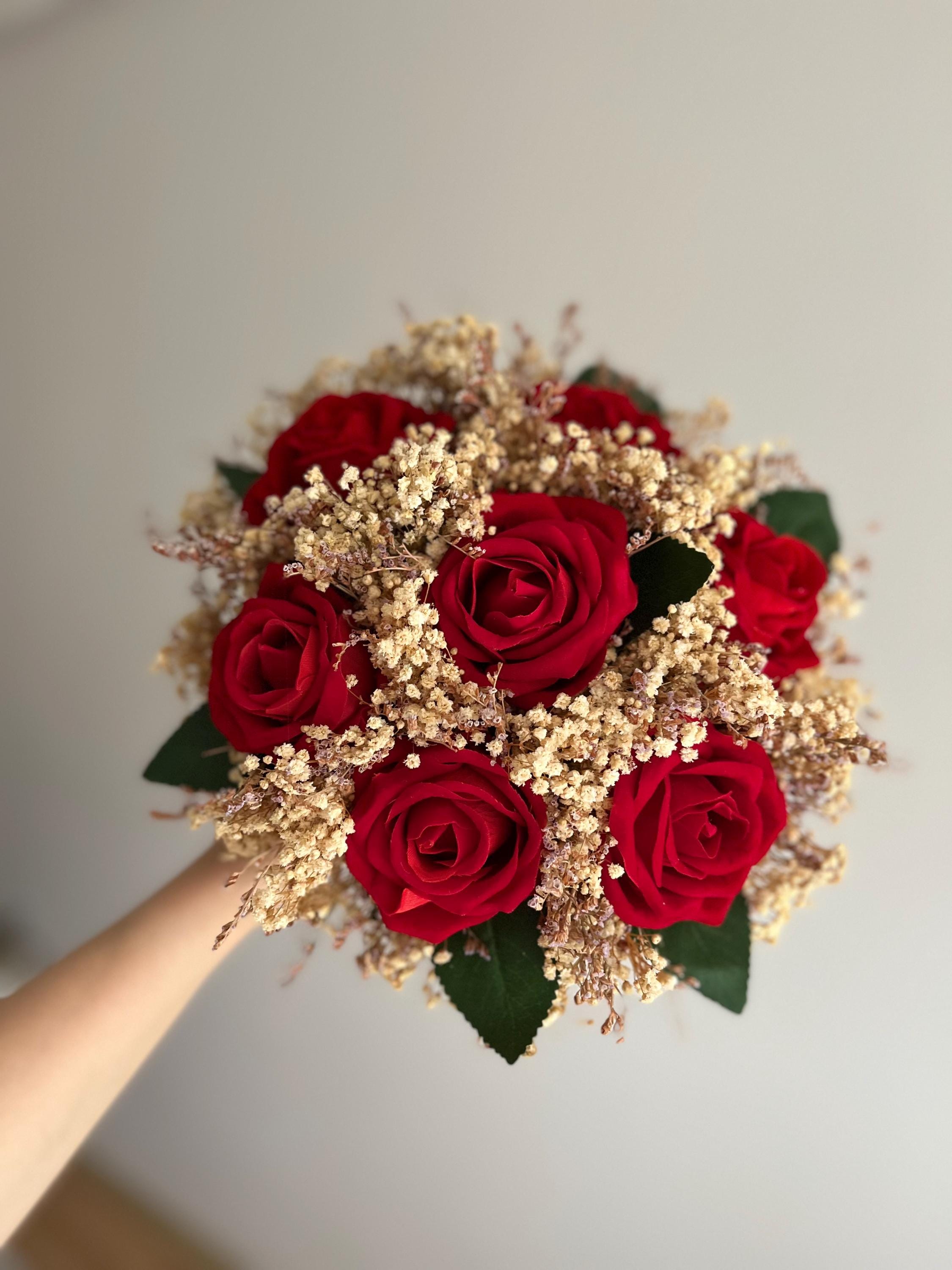 Red Rose Bridal Bouquet