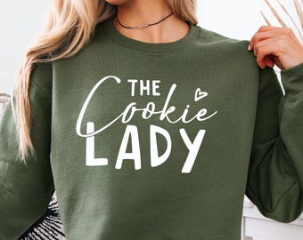 The Cookie Lady Sweatshirt Bakery Sweater Women Cookies Gift Baker Hoodies