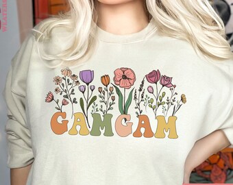 Floral GamGam Sweatshirt, Mother's Day Grandma Gift