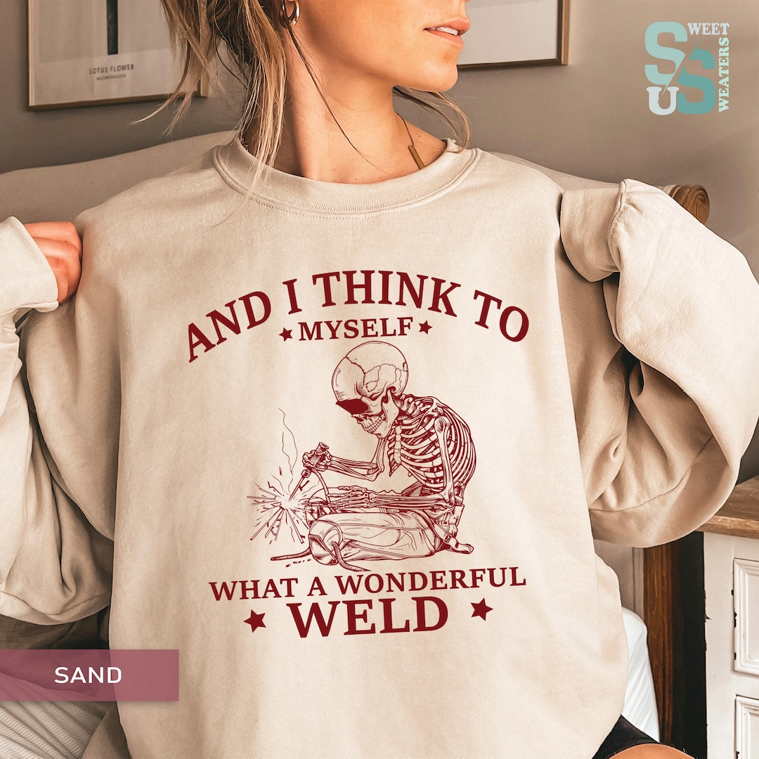 SUSHOU And I Think To Myself What A Wonderful Weld Funny Welder Vintage Men S T Shirt Black M 55860522 - Foto 7