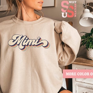 Retro Mimi Sweatshirt, Mimi Gift for Mothers Day