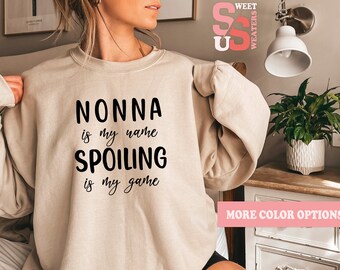 Nonna Sweatshirt: Cozy Grandma Gift, Custom Apparel