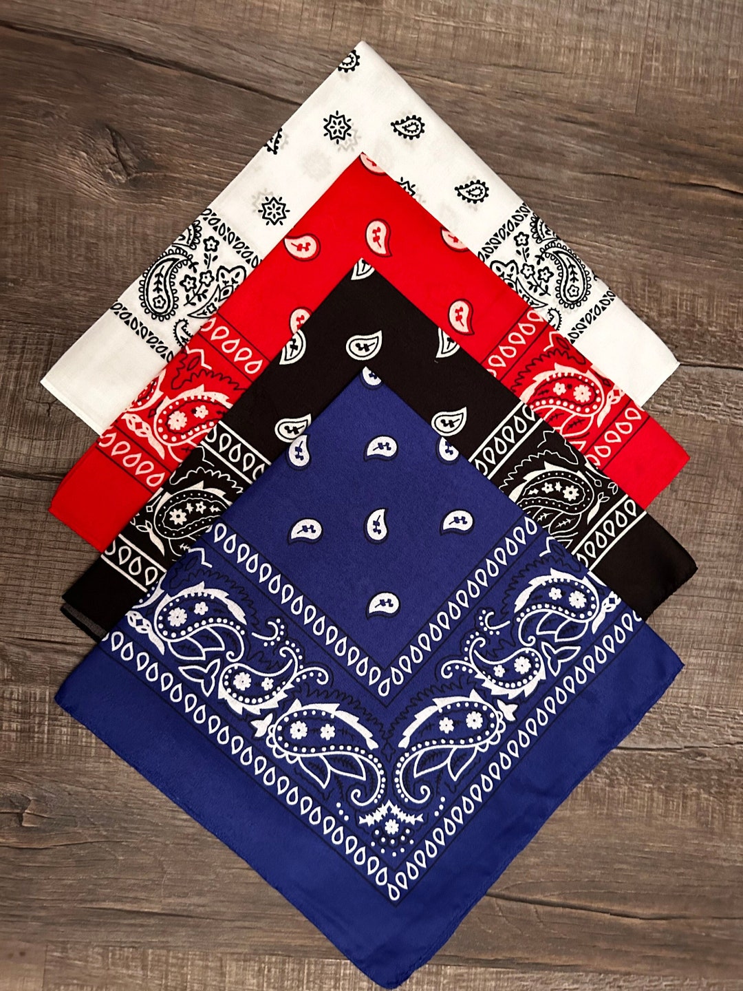 Embroidered Bandanas Hand Stitched Bandanas Bandanas Etsy