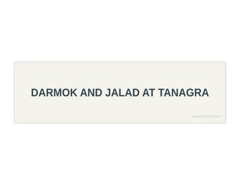 Darmok and Jalad at Tanagra Star Trek TNG bumper sticker | funny trekkie car decal