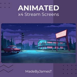 Animated Vintage Retro Stream Screens for Twitch - Twitch Screens - Starting Soon Screen - BRB Screen - Animated Screens - Chill Lofi - Lofi