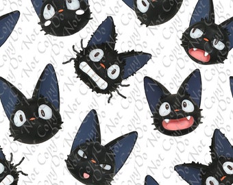 Jiji on White Kiki's Delivery Service Seamless Digital File Instant Download