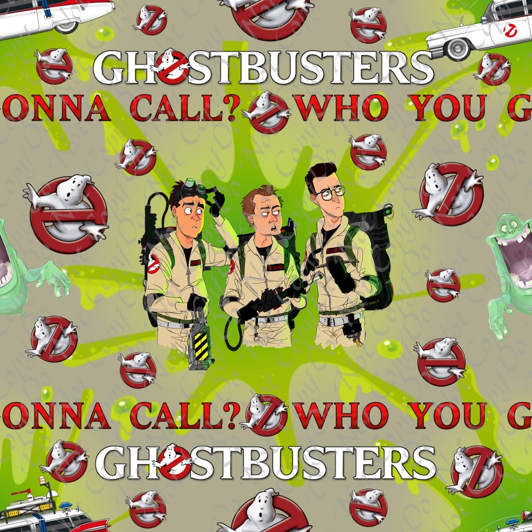 Ghostbuster Who You Gonna Call Background Seamless Digital File Instant Download Etsy