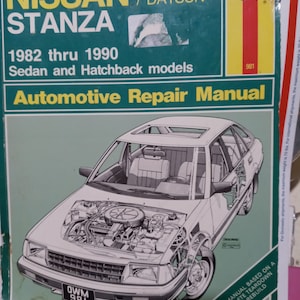 Nissan Stanza Datsun 1982 thru 1990 Sedan and Hatchback models automotive repair manual