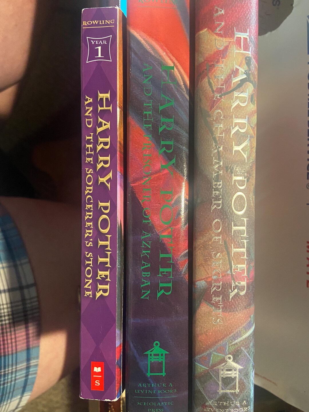 Harry Potter Lot of 3 Books Chamber of Secrets Prisoner of Azkaban and ...