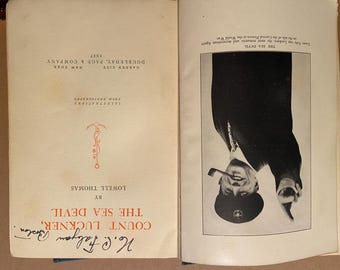 Count Luckner  The Sea Devil  by Lowell Thomas 1927 Military Vintage Collectible Antique Classic War