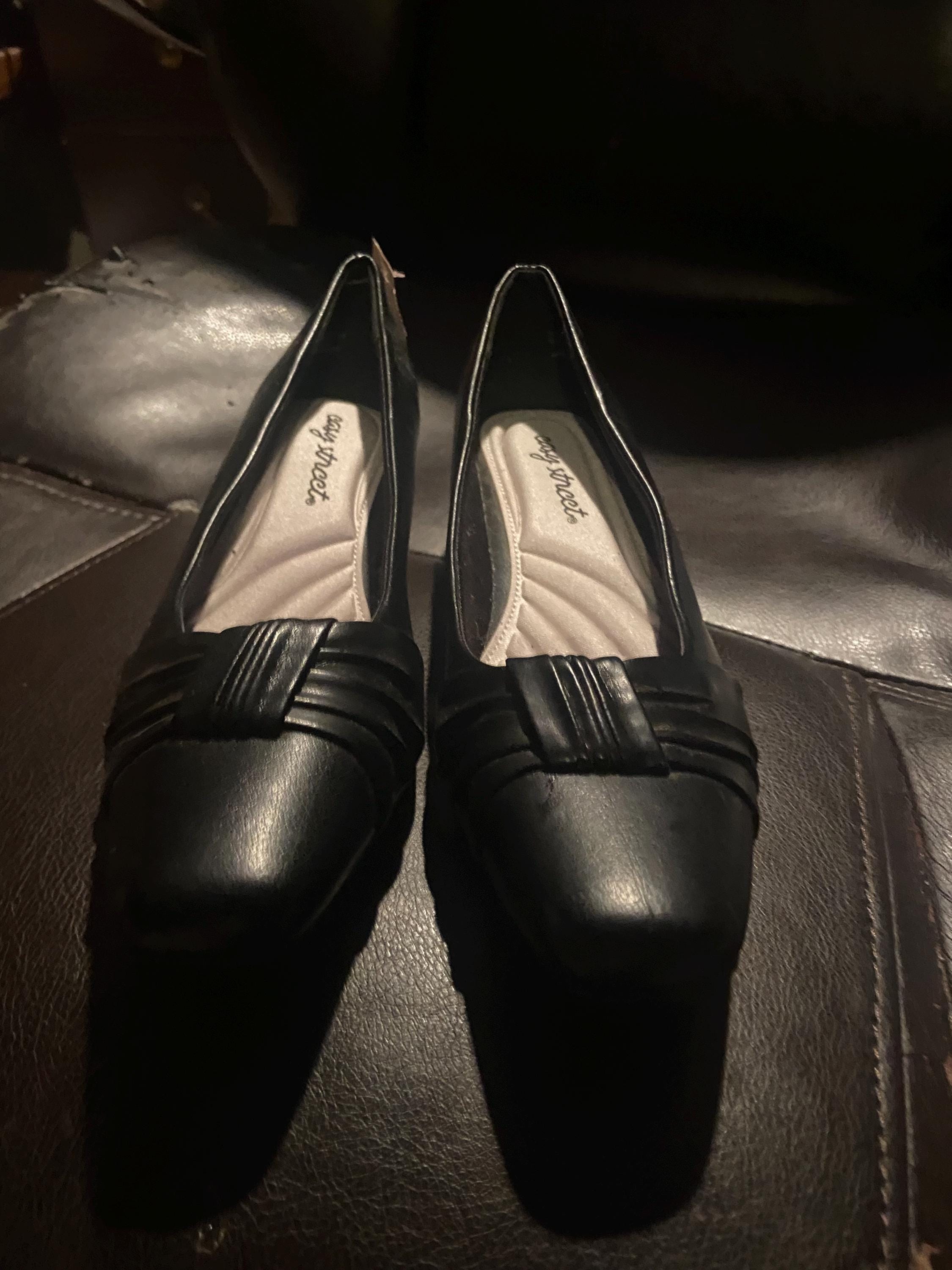 sachin and babi light blue dress Women's Black Dress Shoes Size 35-40 Low Heel Oxford Loafers Versatile  Espadrilles for Summer Winter and Autumn Office Wear main image 0