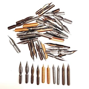 50x Antike gemischte seltene Schreibfedern, John Heath Sammlung, Kalligraphie-Stift