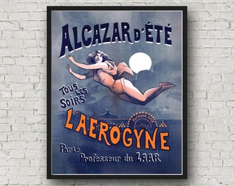 French Advertisement Print: Alcazar d'Ete L'Aerogyne Vintage Poster