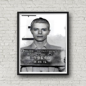 David bowie mugshot - Etsy 日本