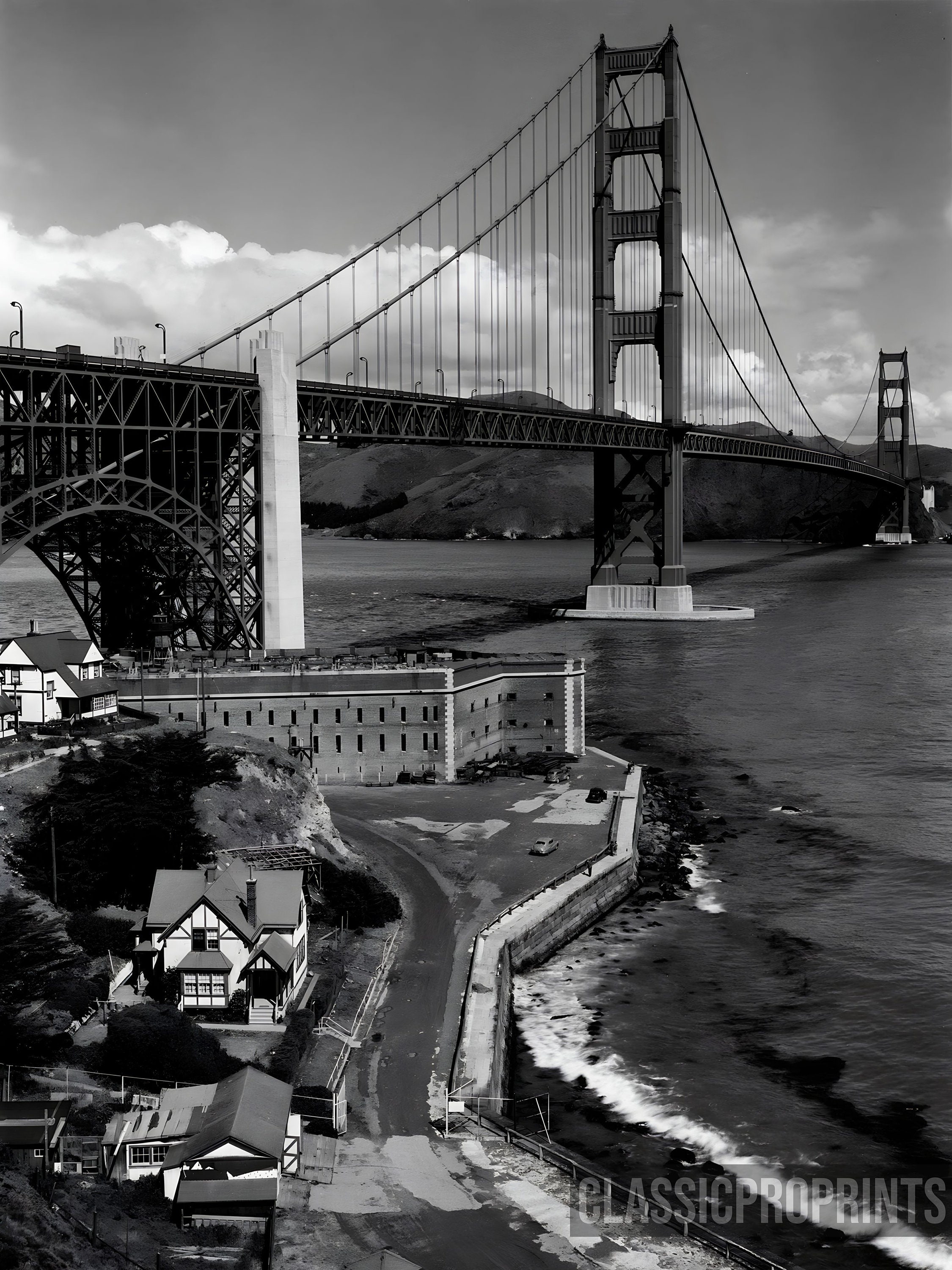Golden Gate Bridge San Francisco Photo Print 1948 - Etsy