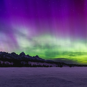 Nordlichter über dem Grand Teton National Park - "Tetons Aglow"