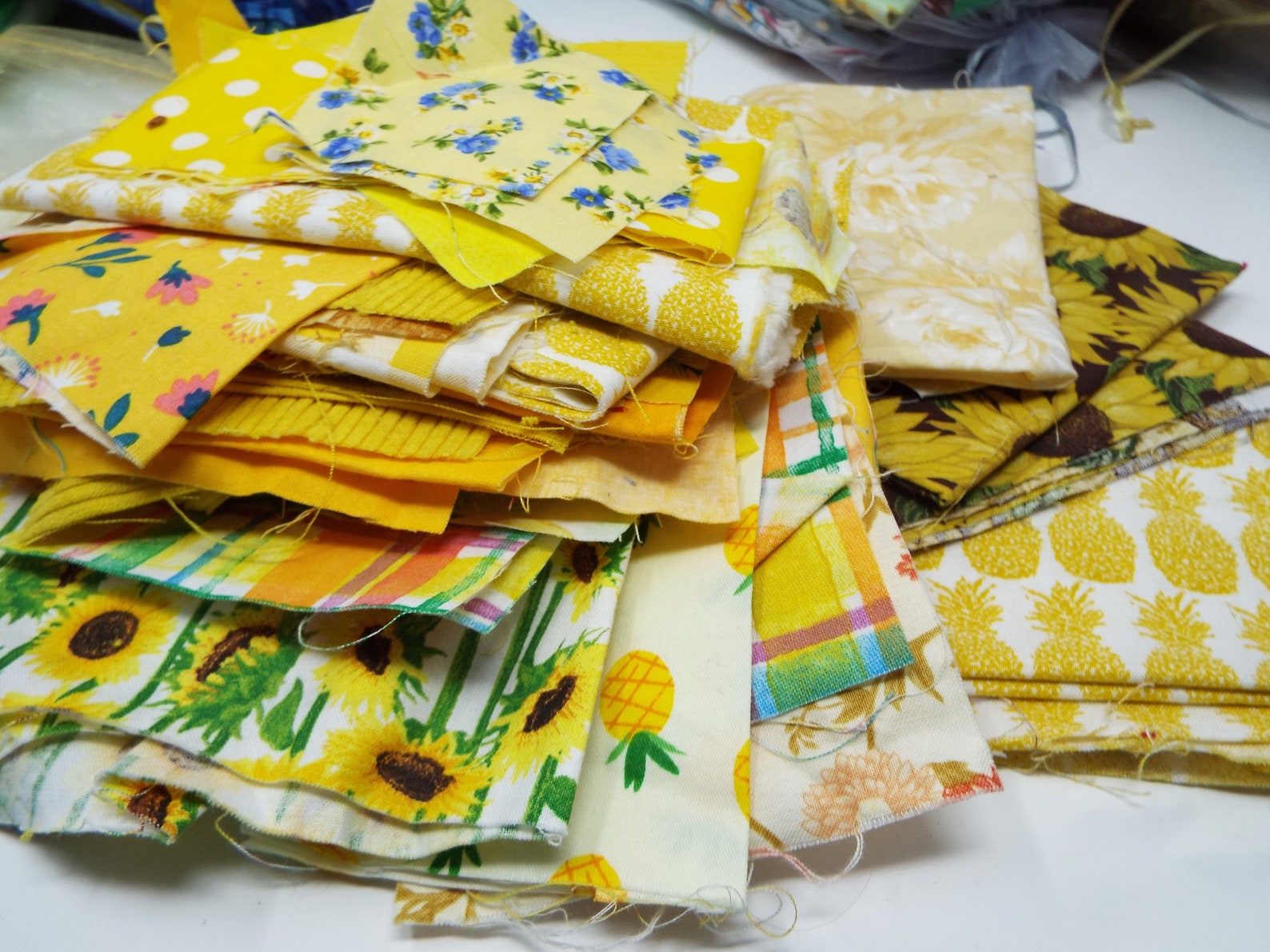 Cotton Fabric Scraps by the Color Packs Fabric Etsy