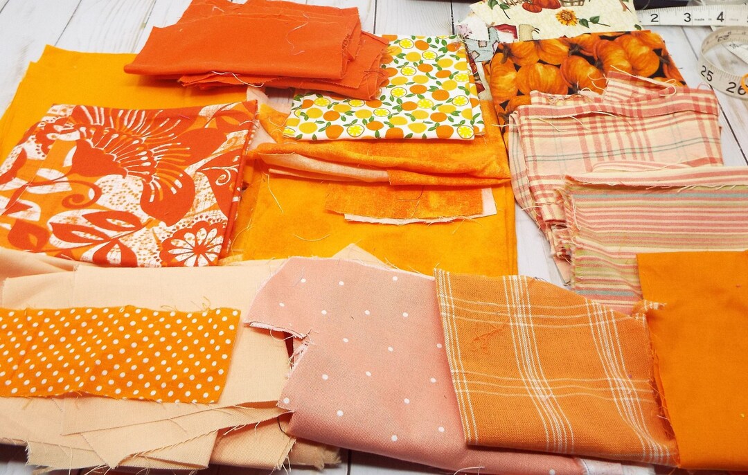 Cotton Fabric Scraps by the Color Packs Fabric Etsy