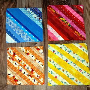 Support pour pot en coton patchwork : coussin chauffant à isolation thermique