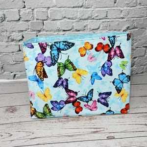 Reversible Fabric Basket: Soft-Sided Cotton Storage Bin