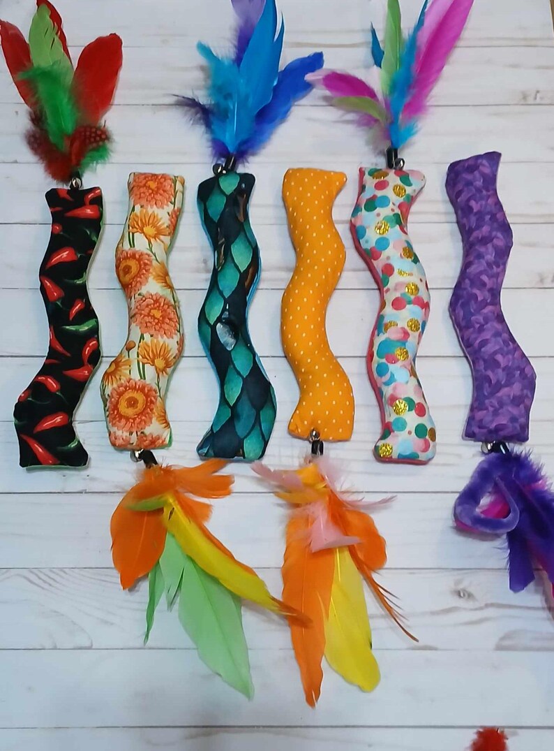 Cat Kickers, Catnip Toys, Cat Toys, Crinkle Kickers, Etsy