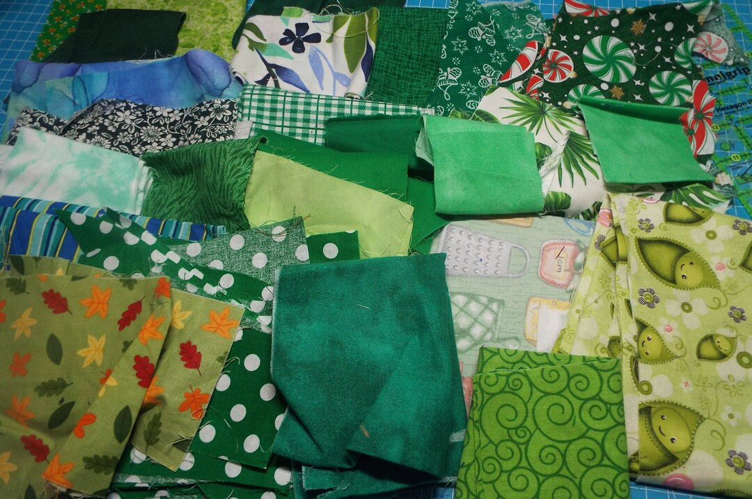 Cotton Fabric Scraps by the Color Packs Fabric Etsy