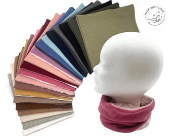 Loopschal Kinder aus Rippjersey | Babyschal & Kinderschal | Passend zur Beanie Mütze | Mädchen Junge | 21 Farben | Handmade