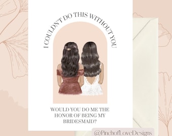 Bridesmaid Proposal Card | Instant Download | Desi / Wedding