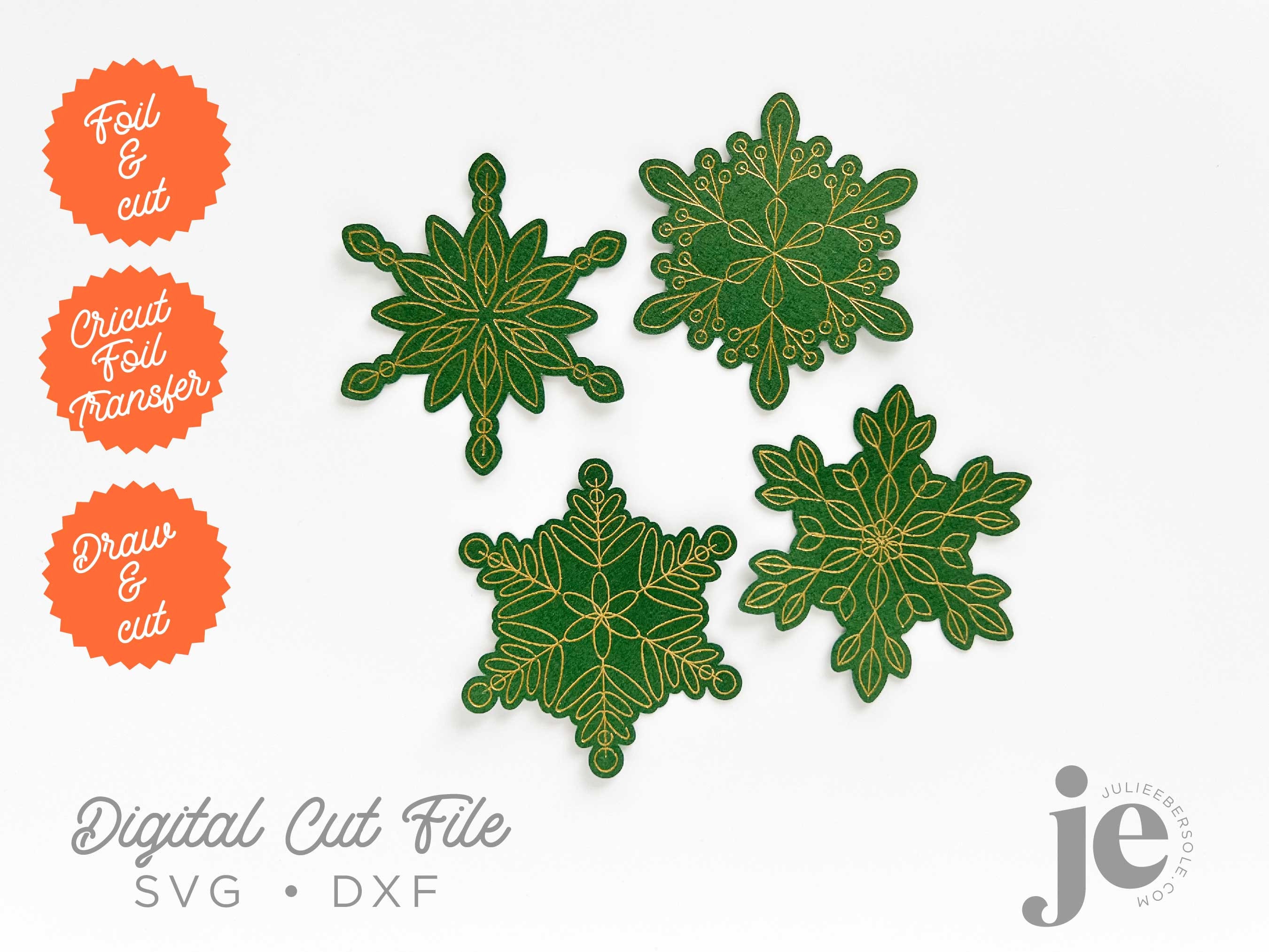 8 Christmas Paper Snowflake Patterns PDF digital Download Paper