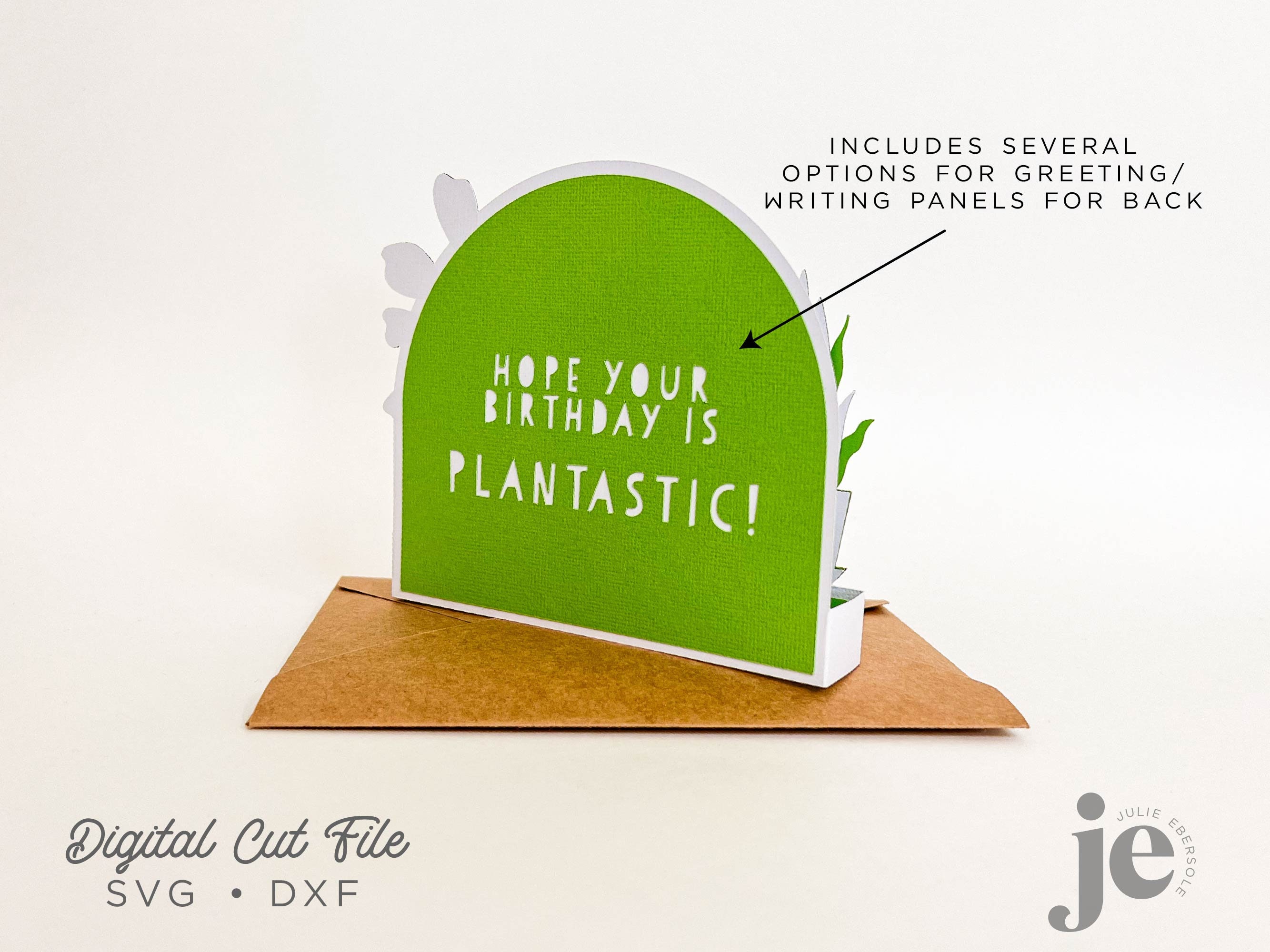 3D Plants Box Card SVG | Pop up Cricut Template (digital Download) - Etsy