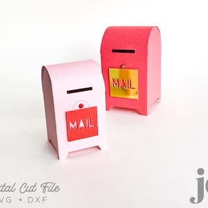 3D-minipostbus SVG-bestand knippen digitaal snijden sjabloon voor Cricut, Silhouette, Brother Scan N Cut