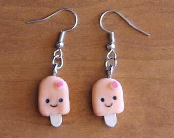 Orange Popsicle Earrings