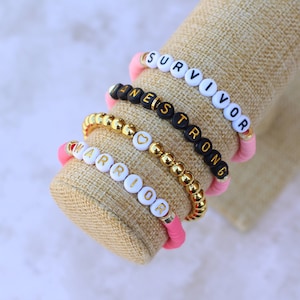 Breast cancer bracelets personalized 2025