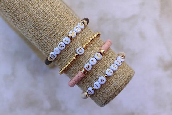 Personalized Name Bracelet | Girl Mom Bracelet | Birthday Date Bracelet | Gift Idea for Mother's Day | Special Date Bracelet