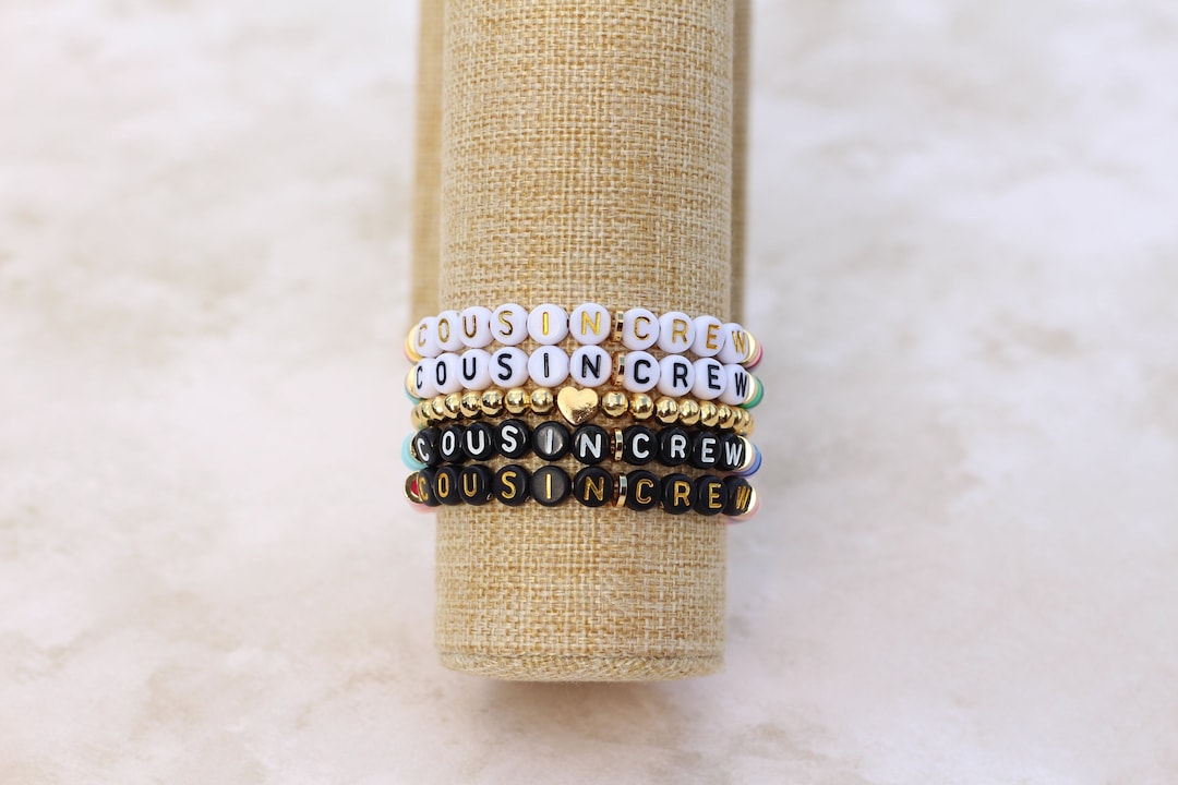 Cousins Bracelet Personalized Bracelet Gift Idea for Cousins Custom Toddler Bracelet Cousin Crew Cousin Jewelry Kids Cousin Gift Etsy