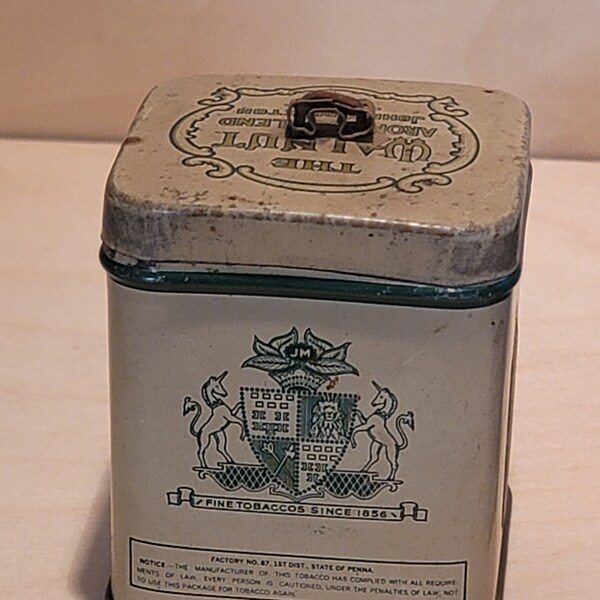 Walnut Tabacco Collectable Vintage Tins